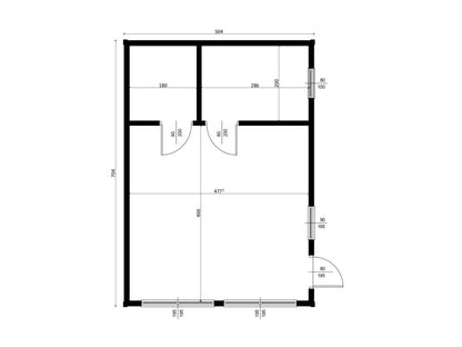 Limba Wooden House – 5 x 7m | 54.31m²