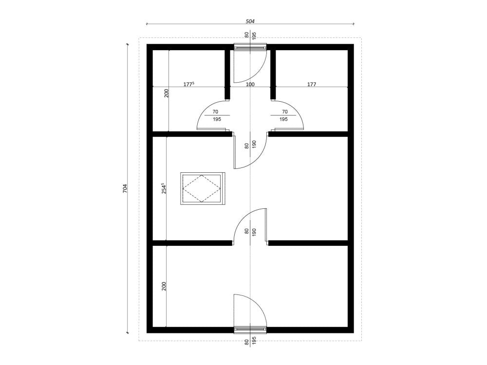 Limba Wooden House – 5 x 7m | 54.31m²