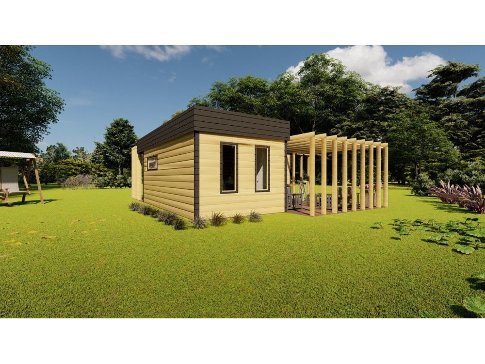 Lindenwood koka māja – 6 x 8,65 m | 30,37 m²