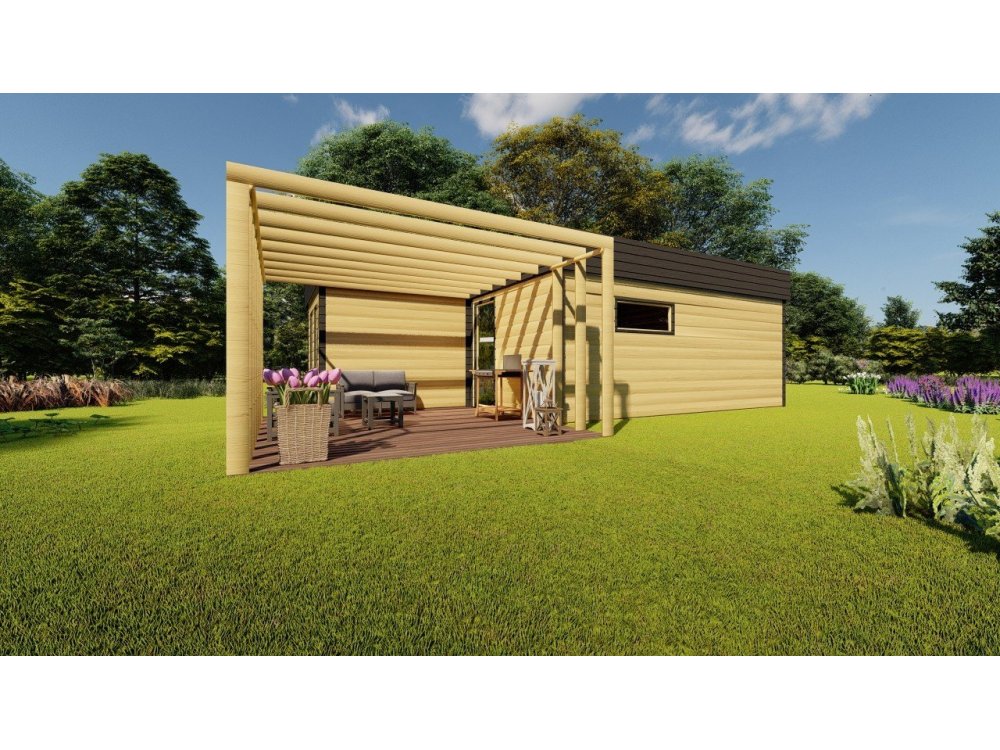 Lindenwood koka māja – 6 x 8,65 m | 30,37 m²