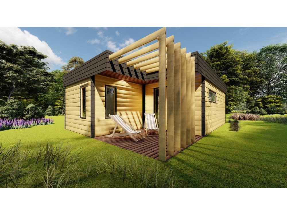 Lindenwood koka māja – 6 x 8,65 m | 30,37 m²