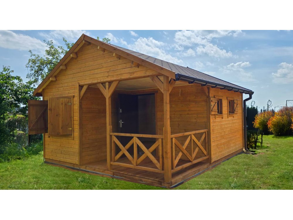 Kļavu koka māja 15–25 m²