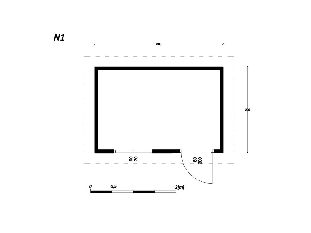 Garden Shed N1 (3m x 2m)