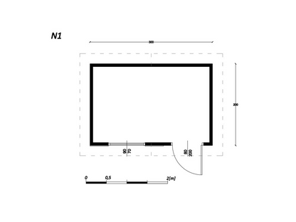 Garden Shed N1 (3m x 2m)