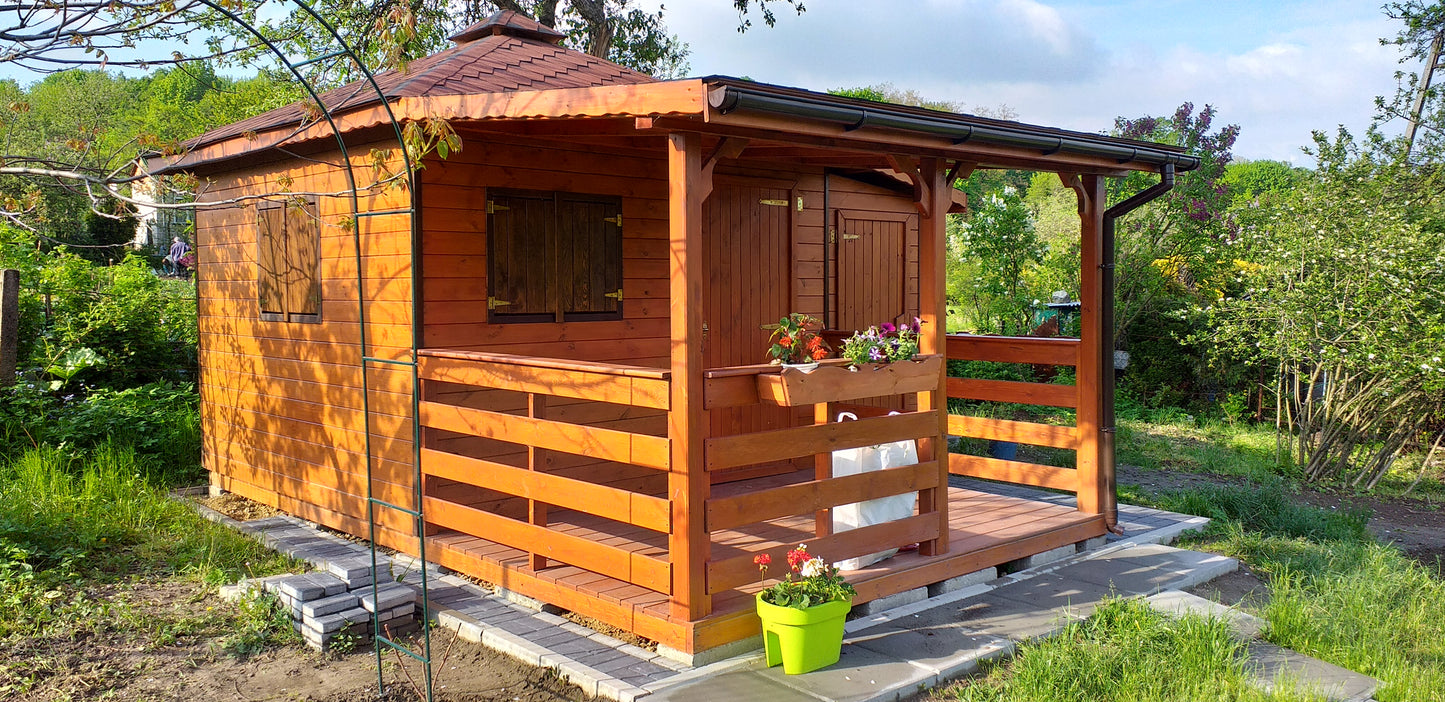 Garden Shed N1 (3m x 2m) + Terrace