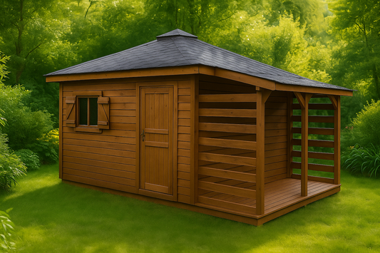 Garden Shed N3 (4m x 3m) + Woodshed