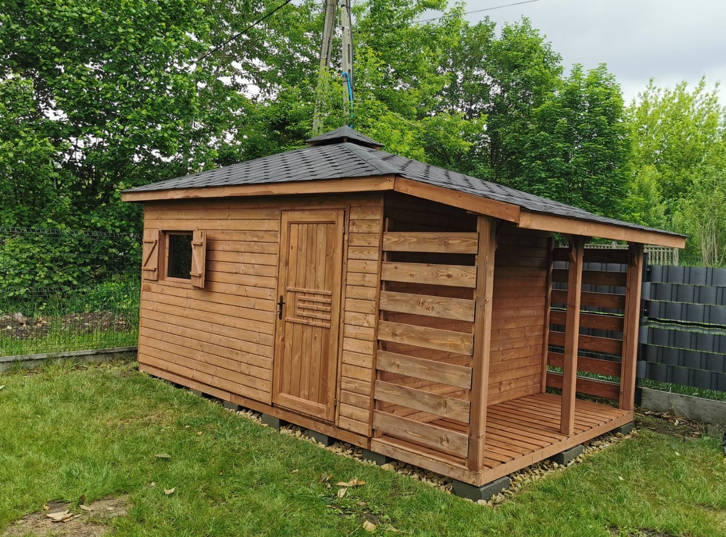 Garden Shed N3 (4m x 3m) + Woodshed