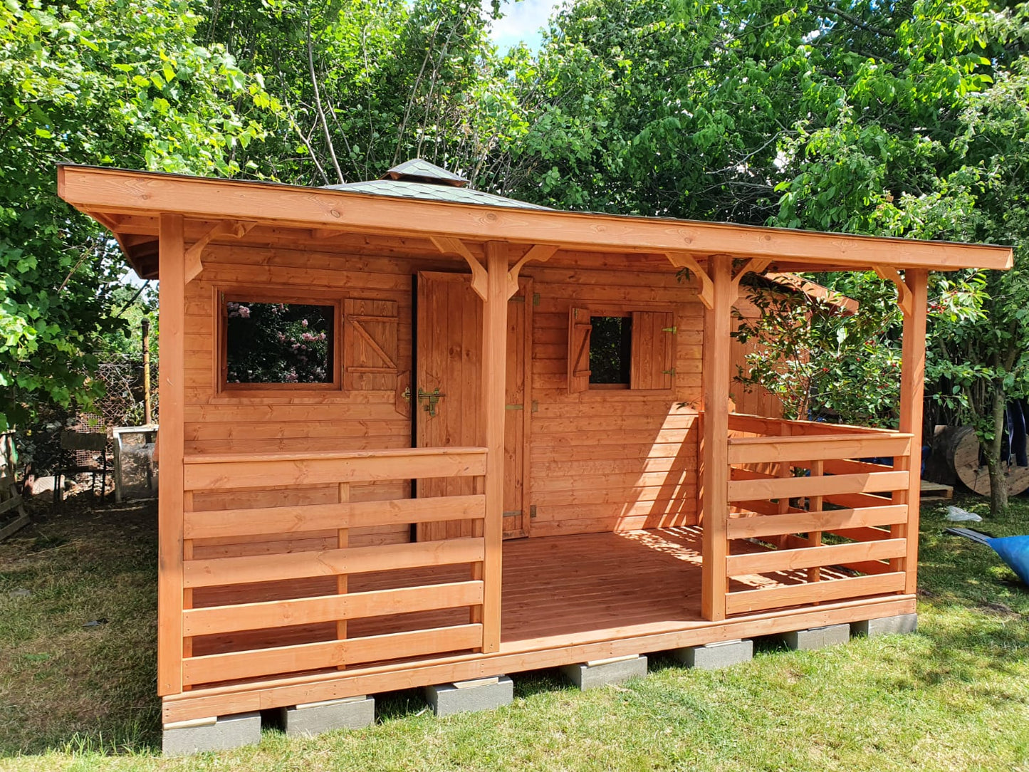 Garden Shed N4 (4m x 4m) + Terrace