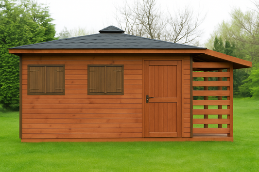 Garden Shed N4 (4m x 4m) + Woodshed