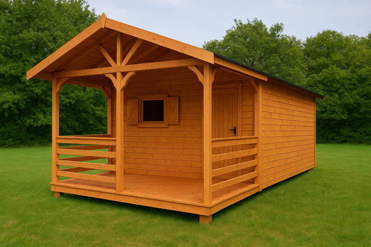 Garden Shed N5 (3m x 3m) + Terrace