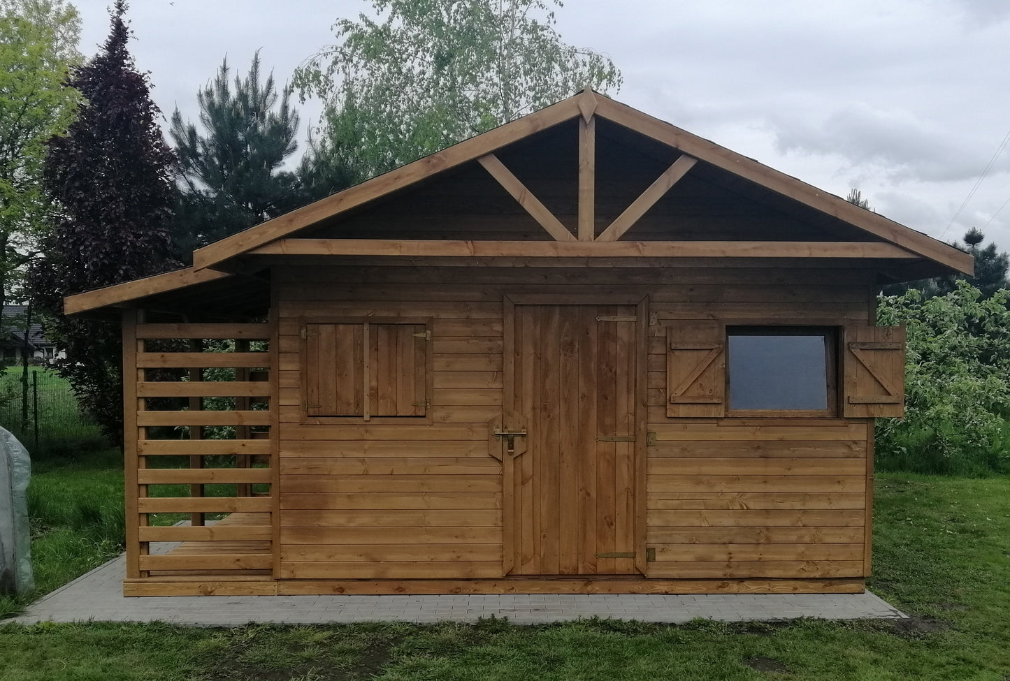 Garden Shed N5 (4m x 3m) + Woodshed