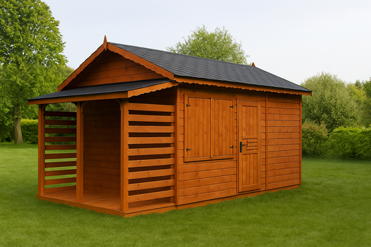 Garden Shed N5 (4m x 3m) + Woodshed
