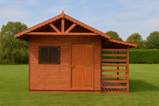 Garden Shed N5 (3m x 3m) + Woodshed