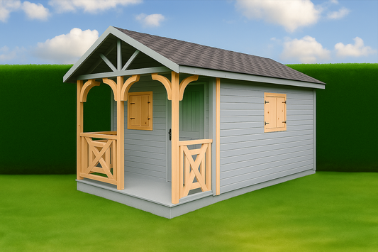 Garden Shed N5a (3m x 3m) + Terrace