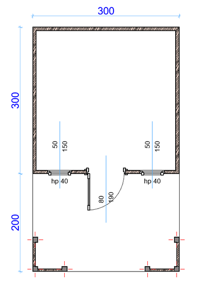 Garden Shed N5b (3m x 3m) + Terrace