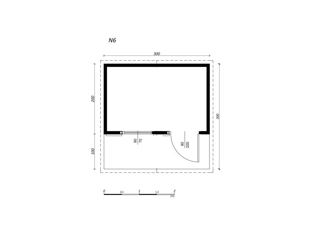 Garden Shed N6 (3m x 2m) + Terrace
