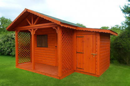 Garden Shed N6 (3m x 2m) + Terrace + Storeroom