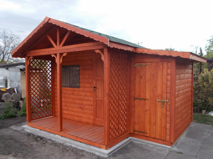 Garden Shed N6 (3m x 2m) + Terrace + Storeroom