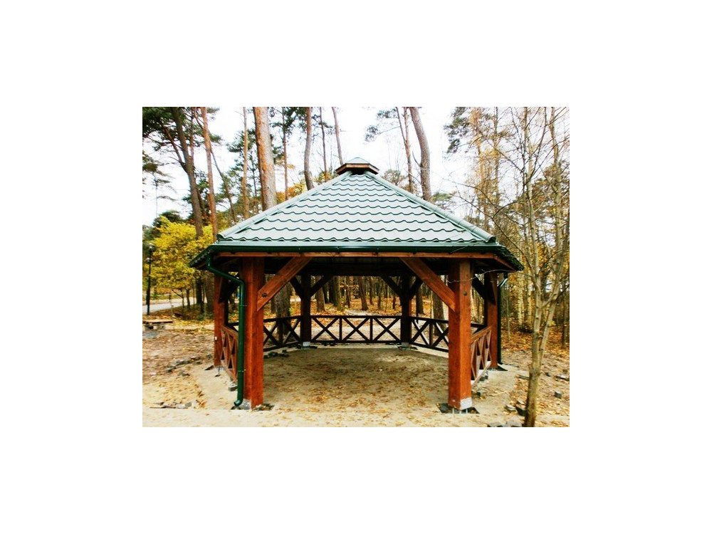 Regency Hexagonal Gazebo with Metal Roof