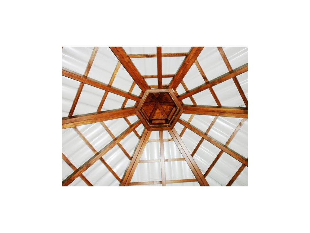 Regency Hexagonal Gazebo with Metal Roof