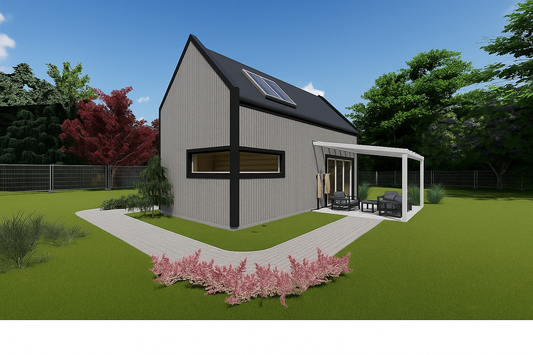 Rowan Vista Wooden House – 4 x 8.5m | 32.5m²