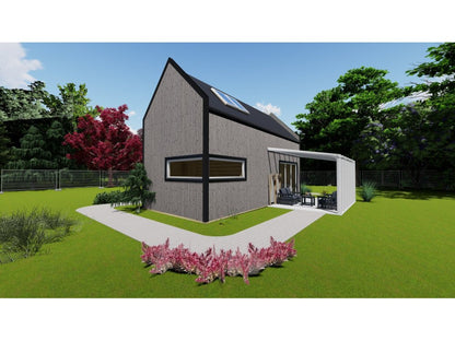 Rowan Vista koka māja – 4 x 8,5 m | 32,5 m²