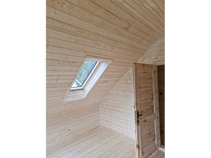 Willow Modern W1 koka māja – 5 × 7 m | 35 m²