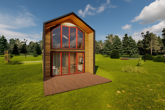 The Windale Wooden House – 4.5 × 7.5m | 39.92 m²