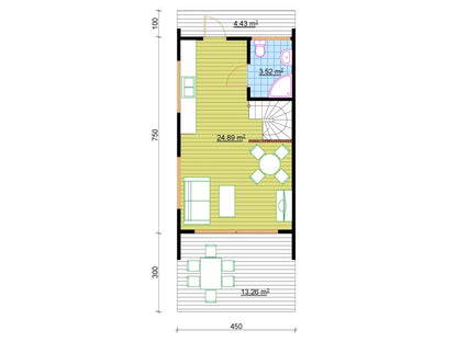 The Windale Wooden House – 4.5 × 7.5m | 39.92 m²