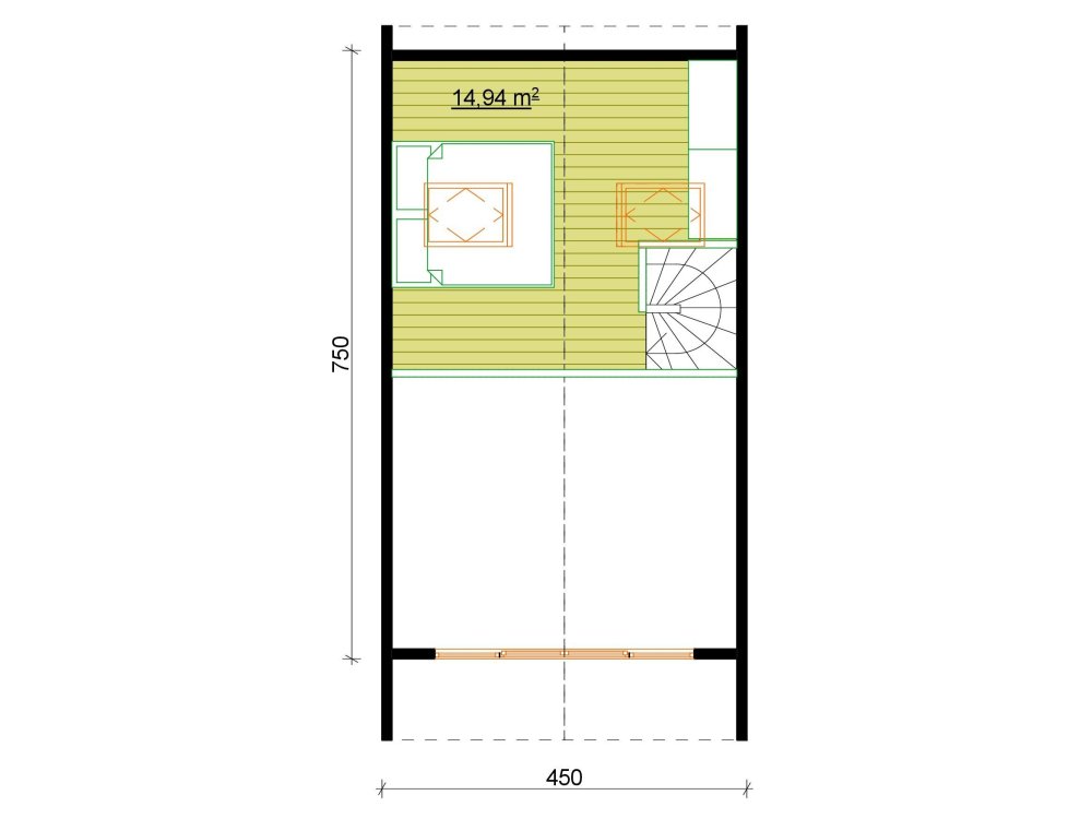 The Windale Wooden House – 4.5 × 7.5m | 39.92 m²