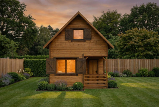 Birch Lodge by Woodera – traditional timber garden lodge with pitched roof