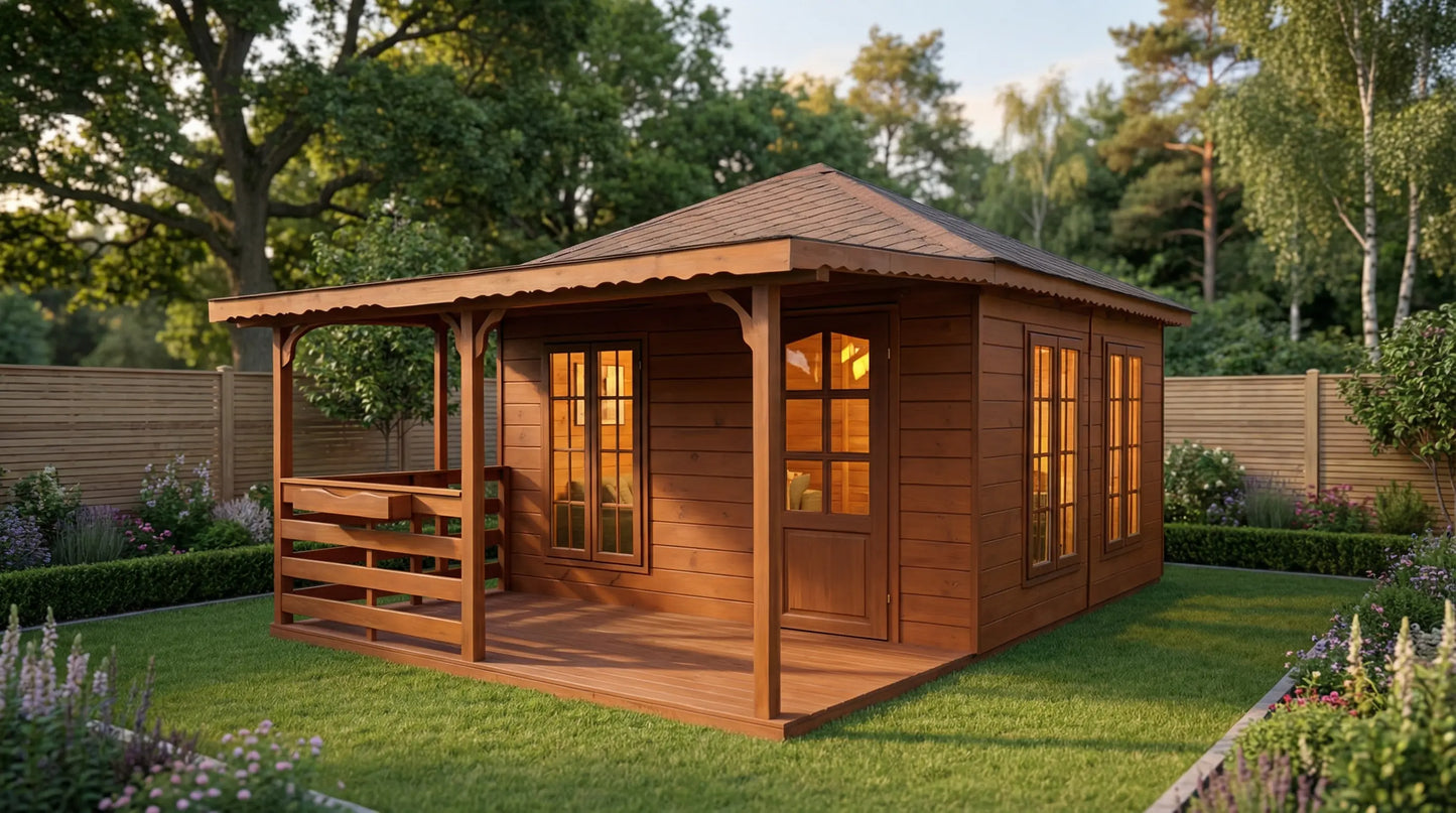 Haven Lodge by Woodera contemporary garden lodge with panoramic windows