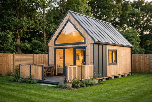 Loftwood Wooden House A2 & A3 by Woodera – modern timber garden house with terrace