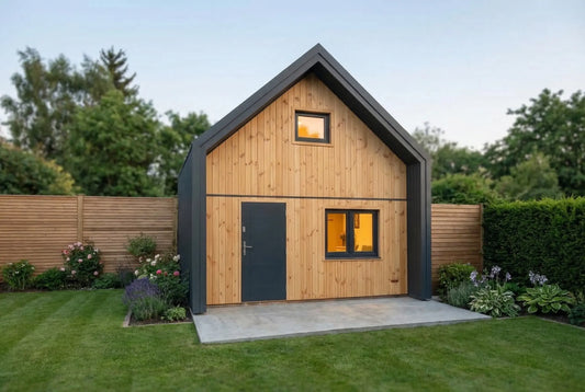 Willow Modern Wooden House by Woodera – contemporary timber garden house with minimalist design